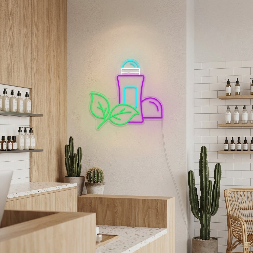"Antiperspirant Salon De Beauté" Enseigne Lumineuse en Néon
