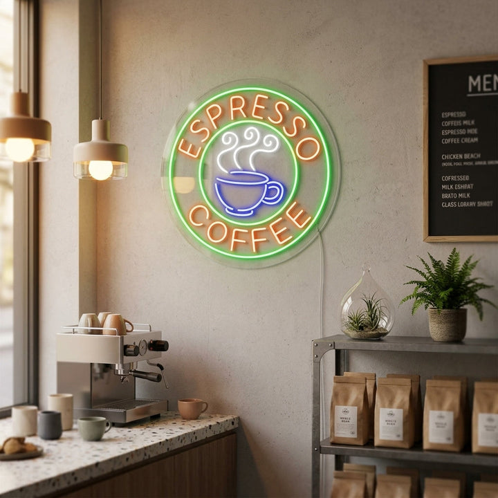 "Espresso Coffee" Lumineuse en Néon