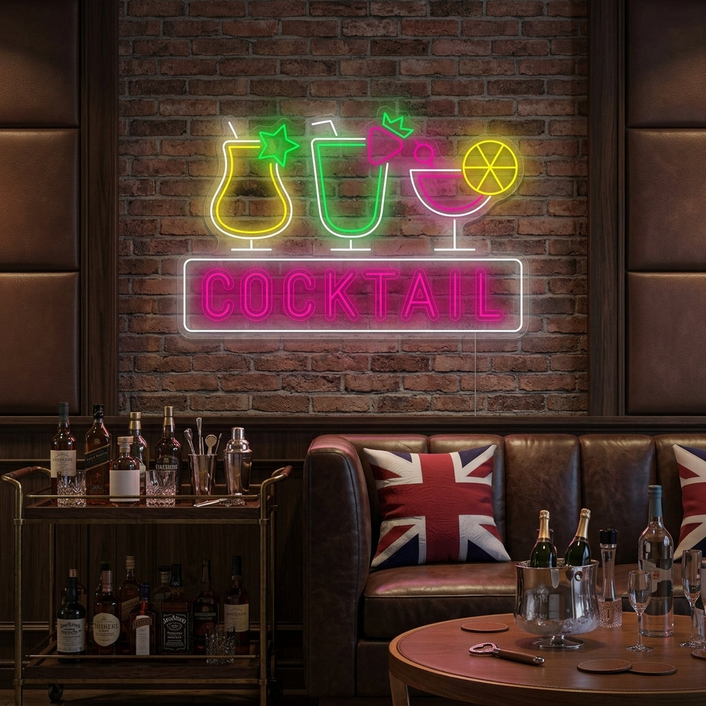"Cocktail" Enseigne néon