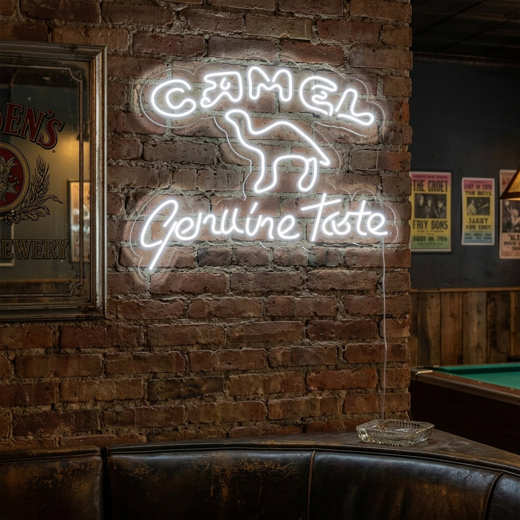 "Camel Genuine Taste" Enseigne Lumineuse en Néon