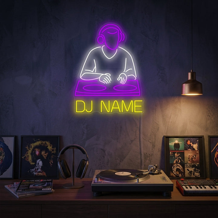 "Logo Dj personnalisé" Enseigne néon