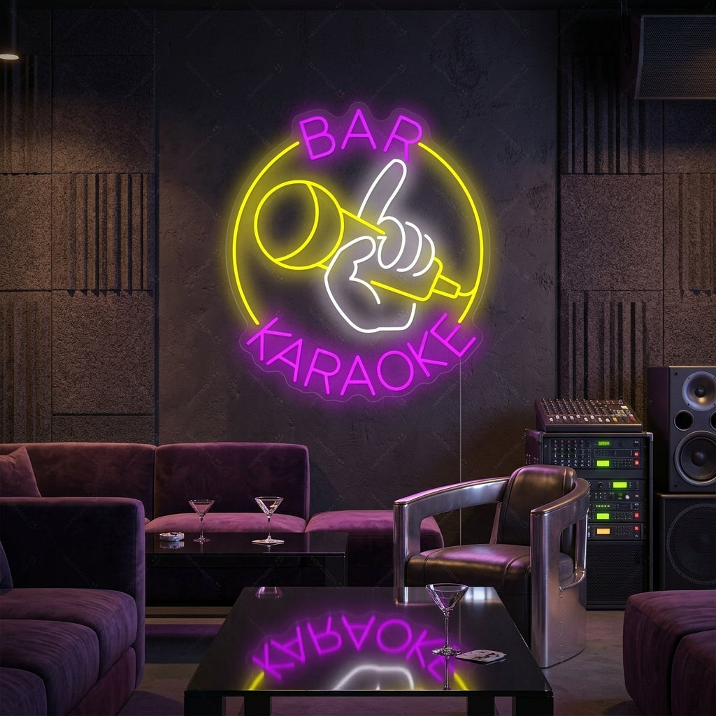 "Karaoke Bar" Enseigne néon