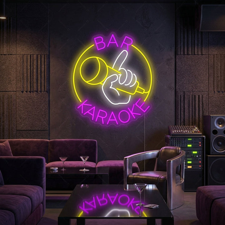 "Karaoke Bar" Enseigne néon
