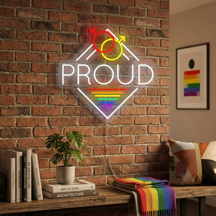 "LGBT Proud" Lumineuse en Néon