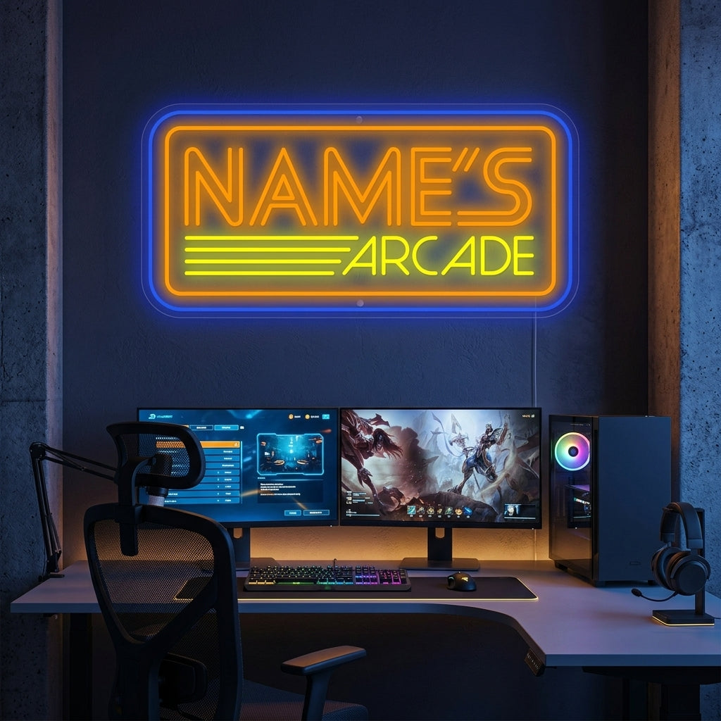 "Arcade personnalisée" Enseigne néon