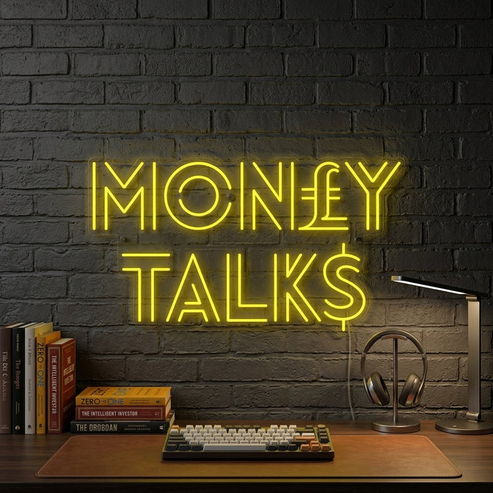 "Money Talks" Enseigne Lumineuse en Néon