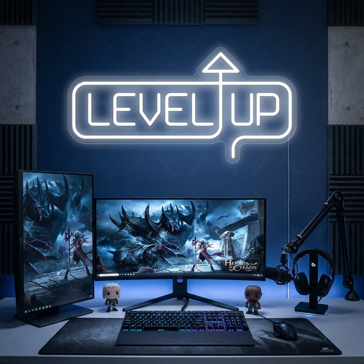 "Level Up" Enseigne néon