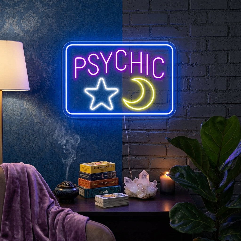 "Psychic" Enseigne Lumineuse en Néon