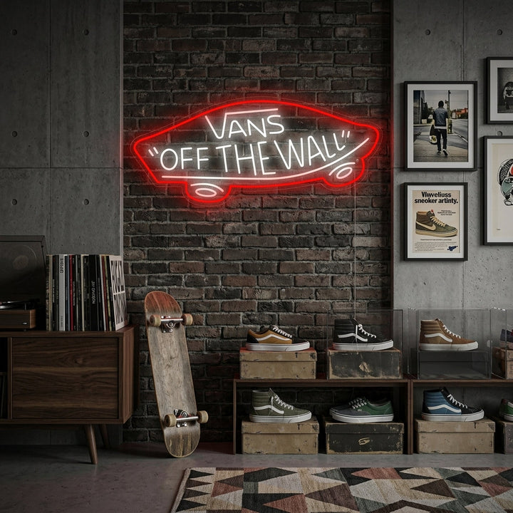"Vans Off The Wall" Enseigne Lumineuse en Néon