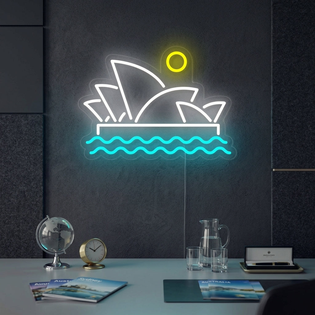 "Opéra De Sydney" Enseigne Lumineuse en Néon