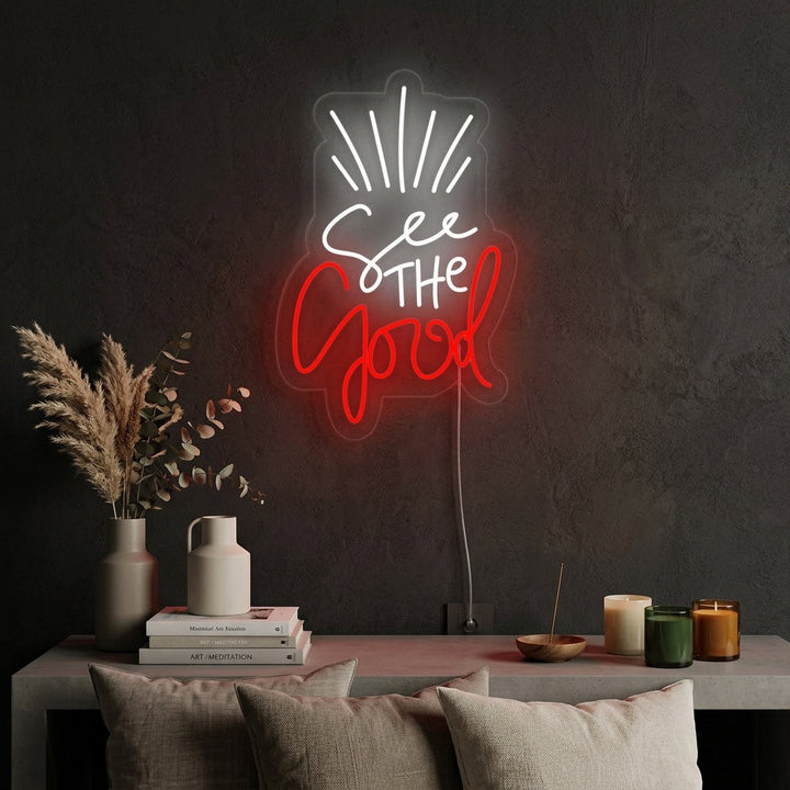 "See The Good" Enseigne Lumineuse en Néon