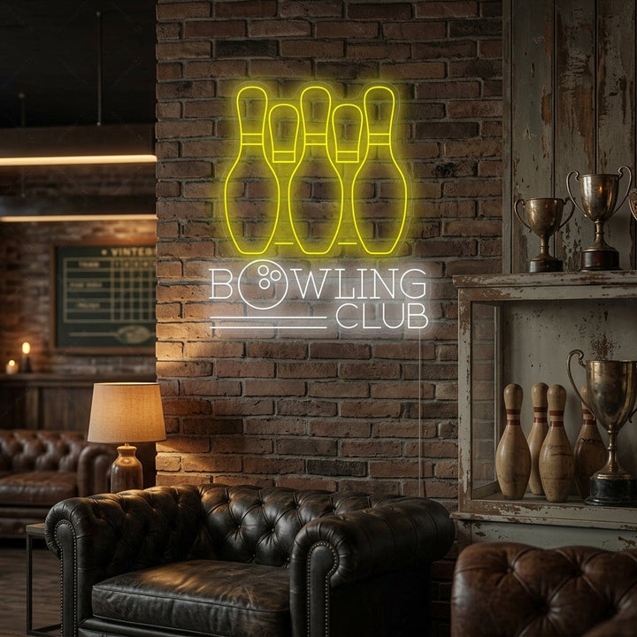 "Bowling Club" Enseigne néon