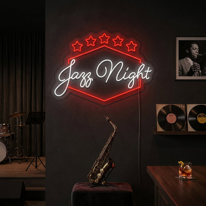"Jazz Night" Enseigne néon