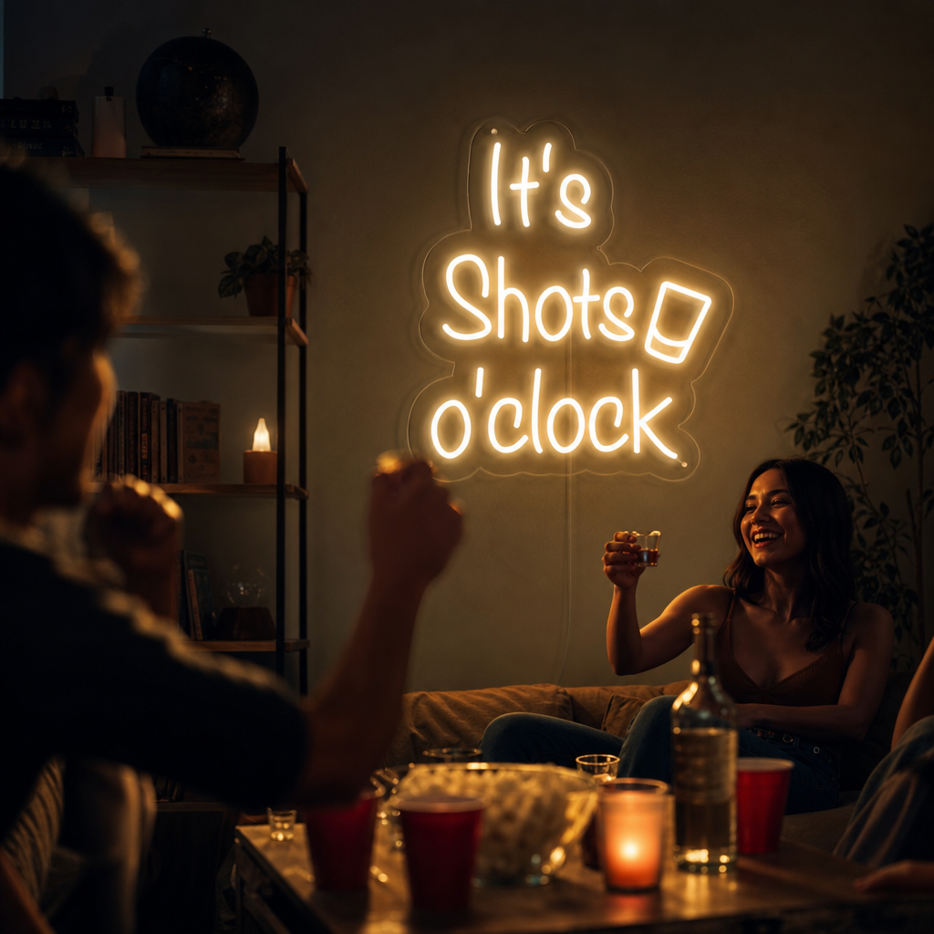 "its Shots oClock" Lumineuse en Néon