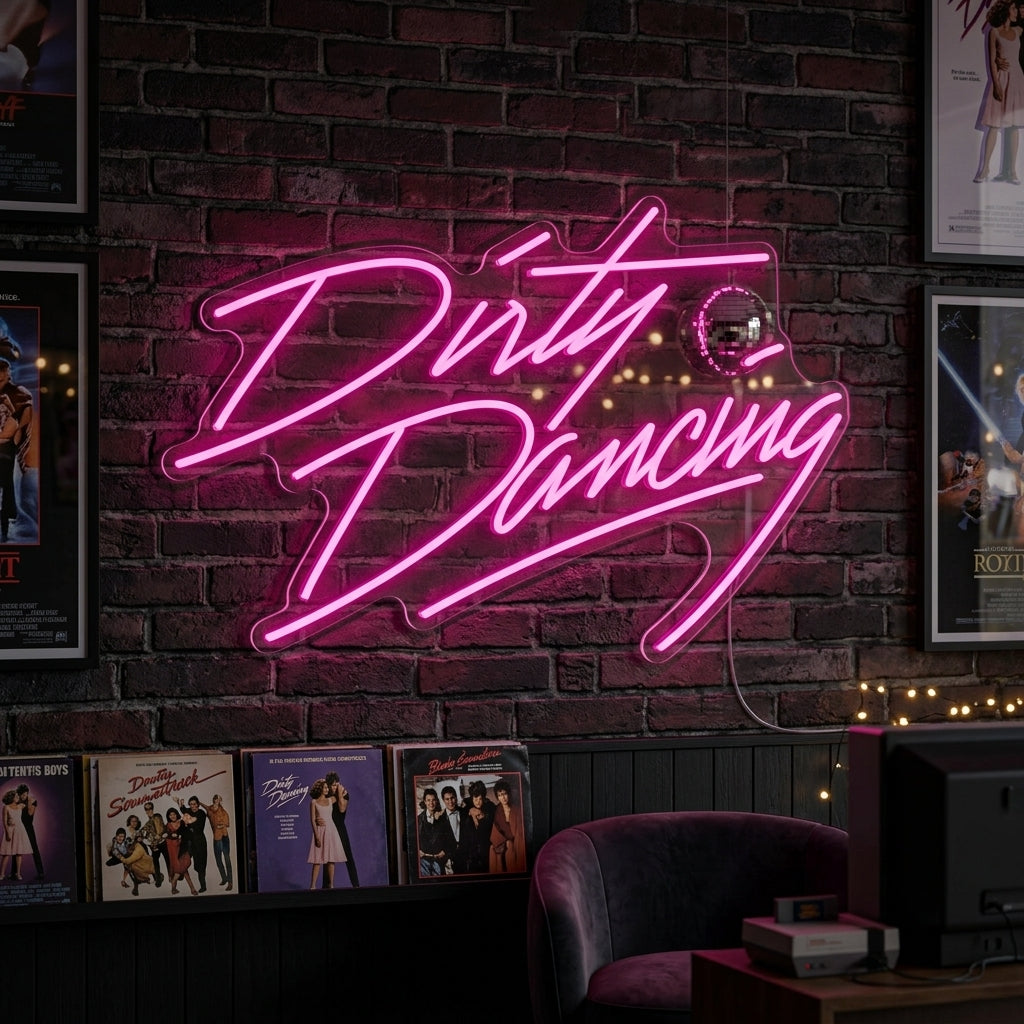 "Dirty Dancing" Enseigne Lumineuse en Néon