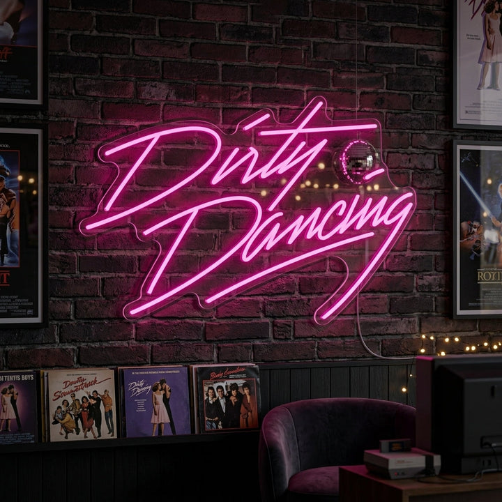 "Dirty Dancing" Enseigne Lumineuse en Néon