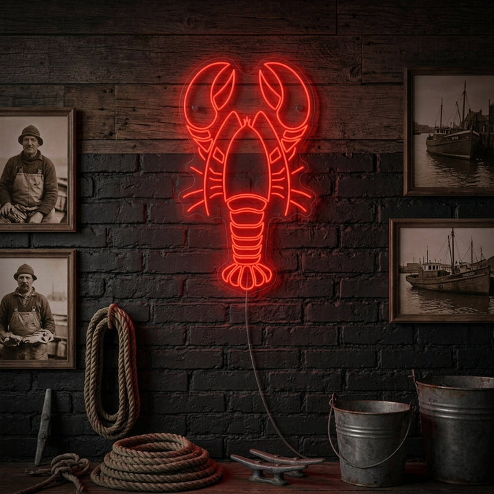 "Homard" Enseigne néon