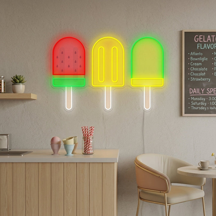 "Bar à glace" Enseigne néon
