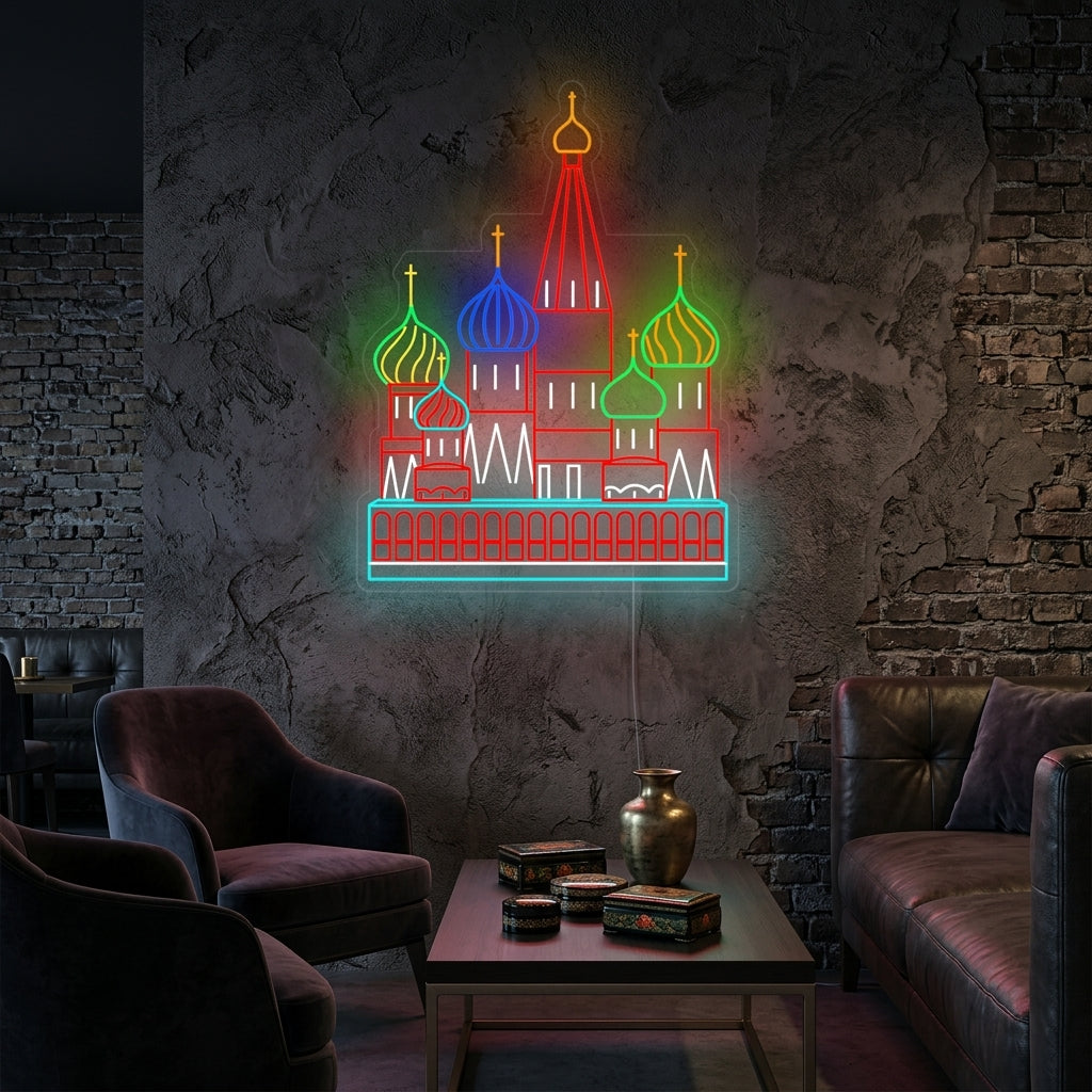 "Moscou Kremlin" Enseigne Lumineuse en Néon