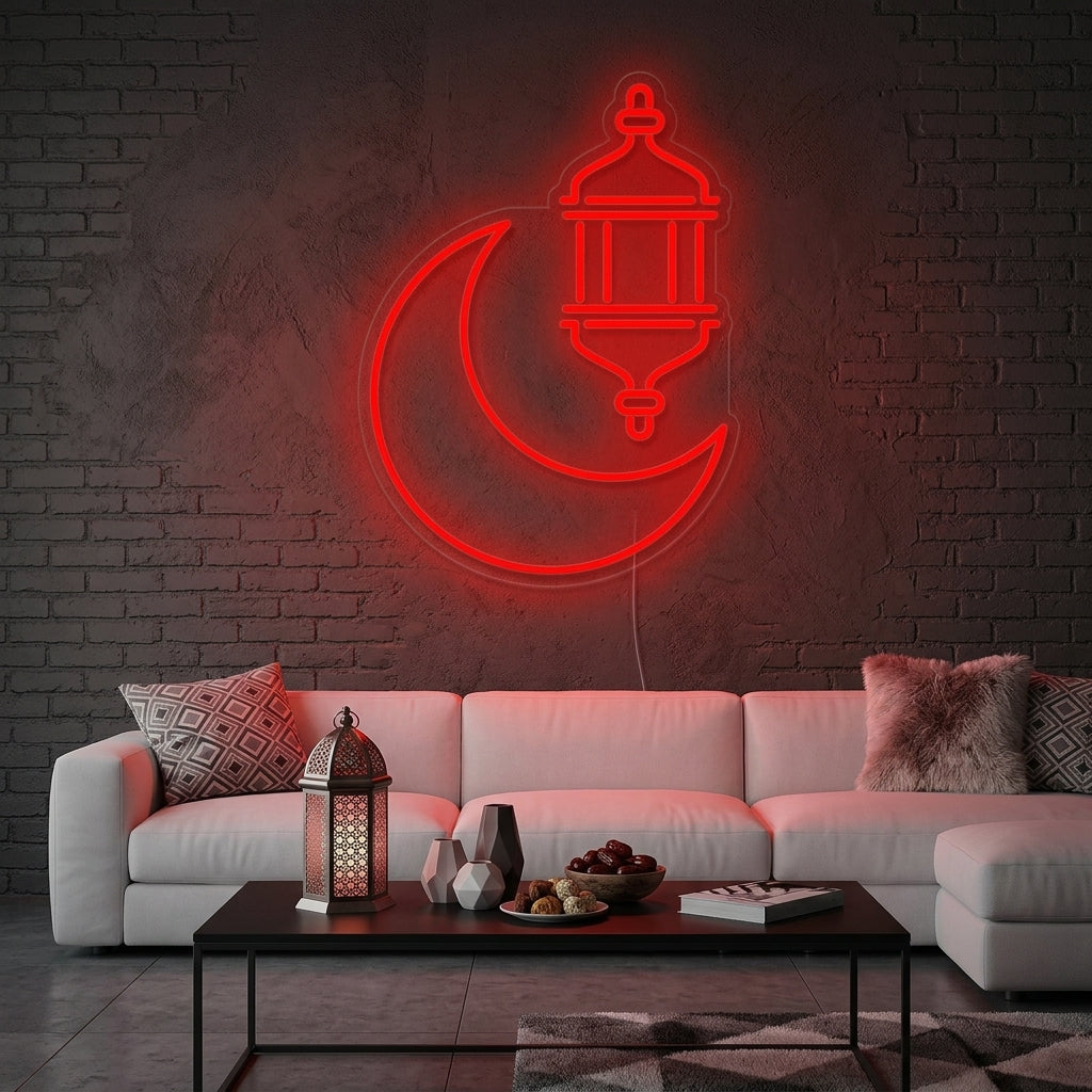 "Ramadan Kareem Couverture Fête Arabe" Enseigne Lumineuse en Néon