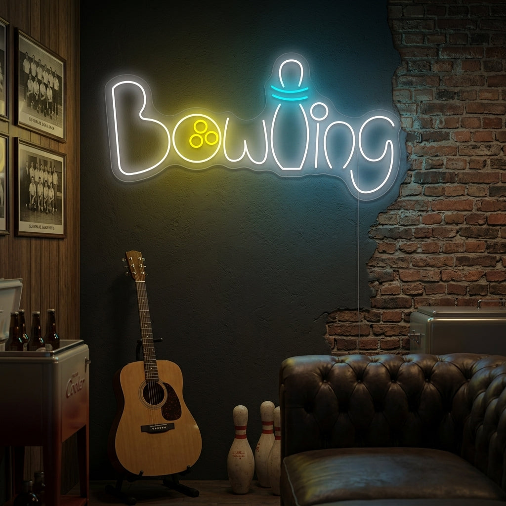 "Bowling" Enseigne néon