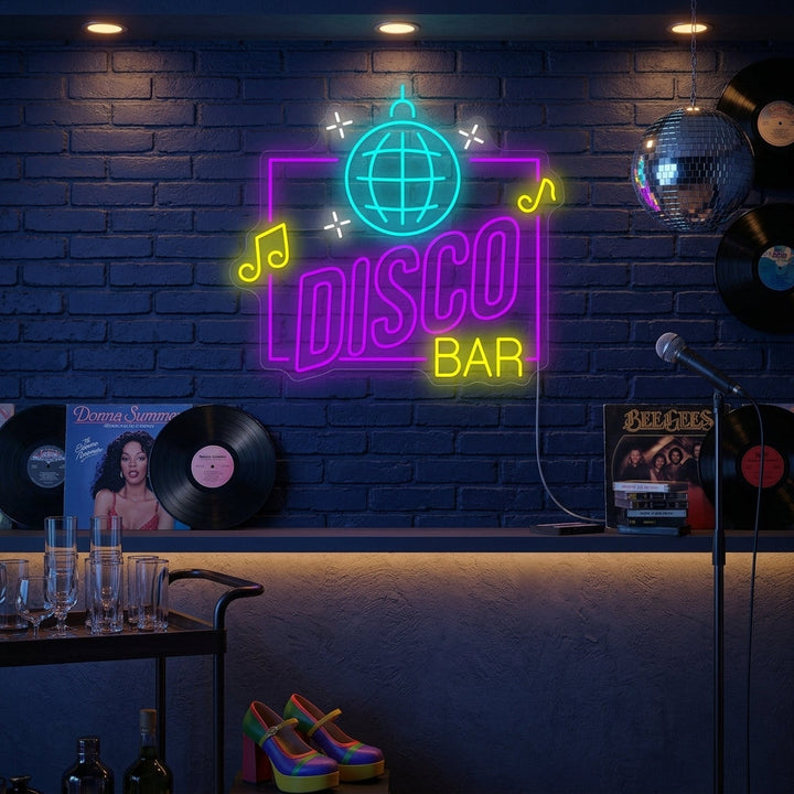 "Disco Bar" Enseigne néon
