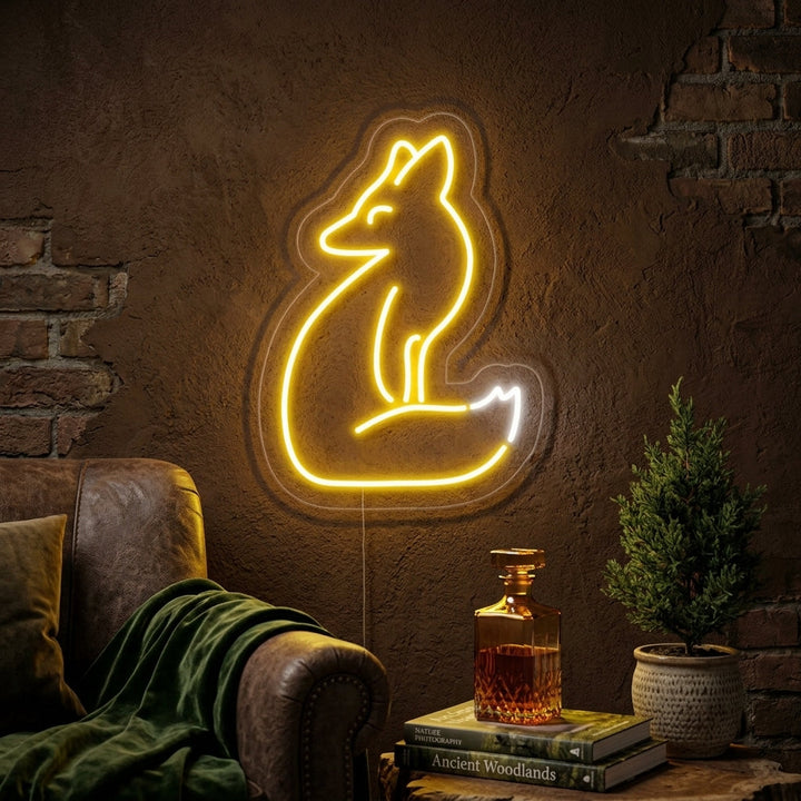 "Renard" Enseigne Lumineuse en Néon