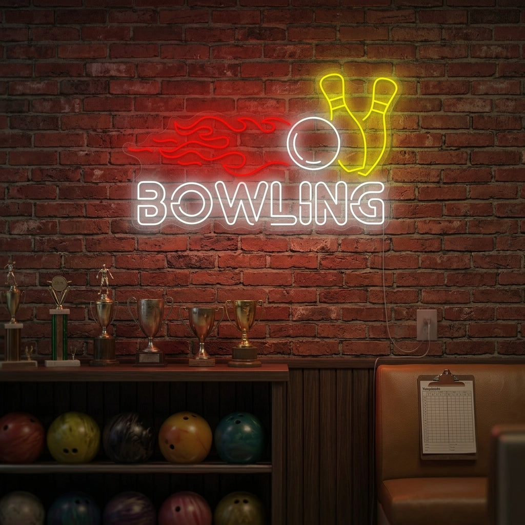 "Bowling" Enseigne néon