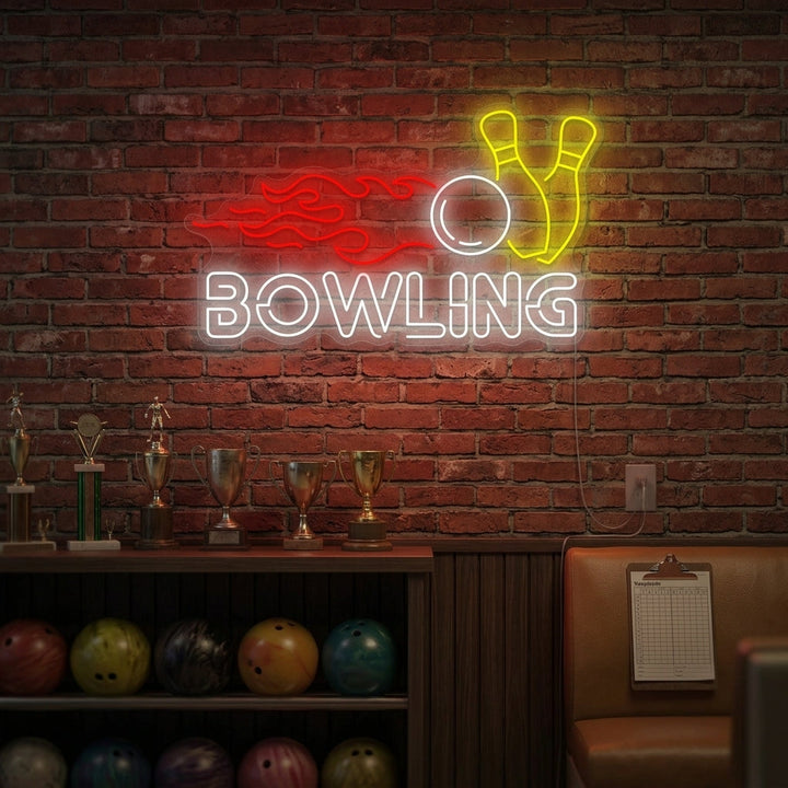 "Bowling" Enseigne néon