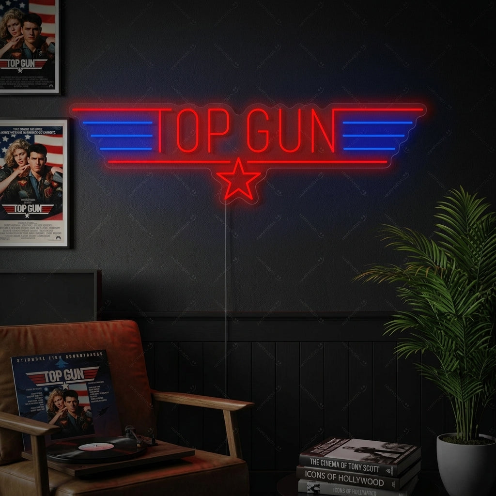 "Top Gun" Enseigne néon