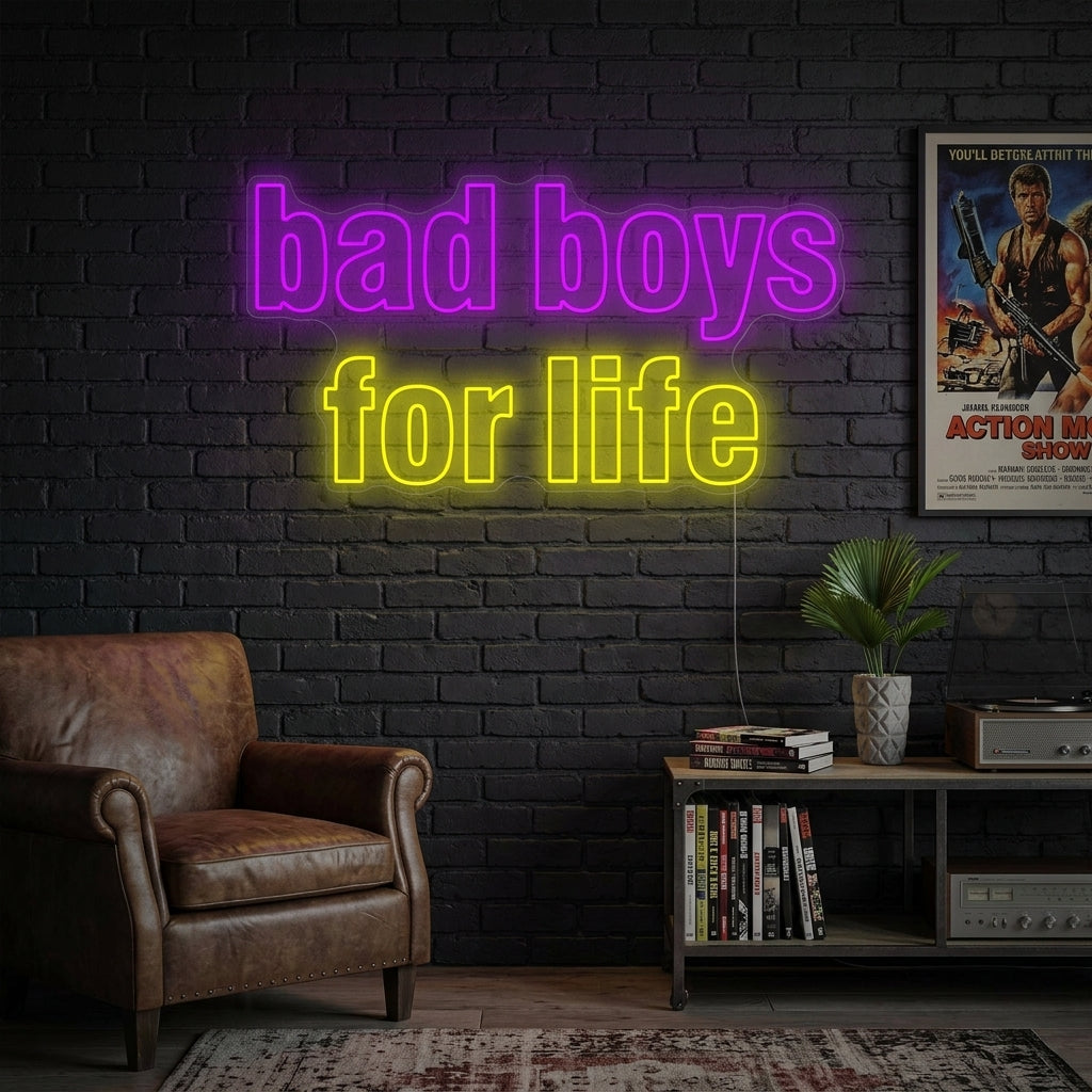 "Bad Boys For Life" Enseigne néon