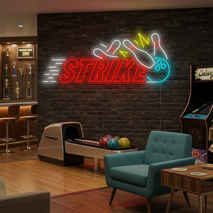 "Strike Bowling" Enseigne néon