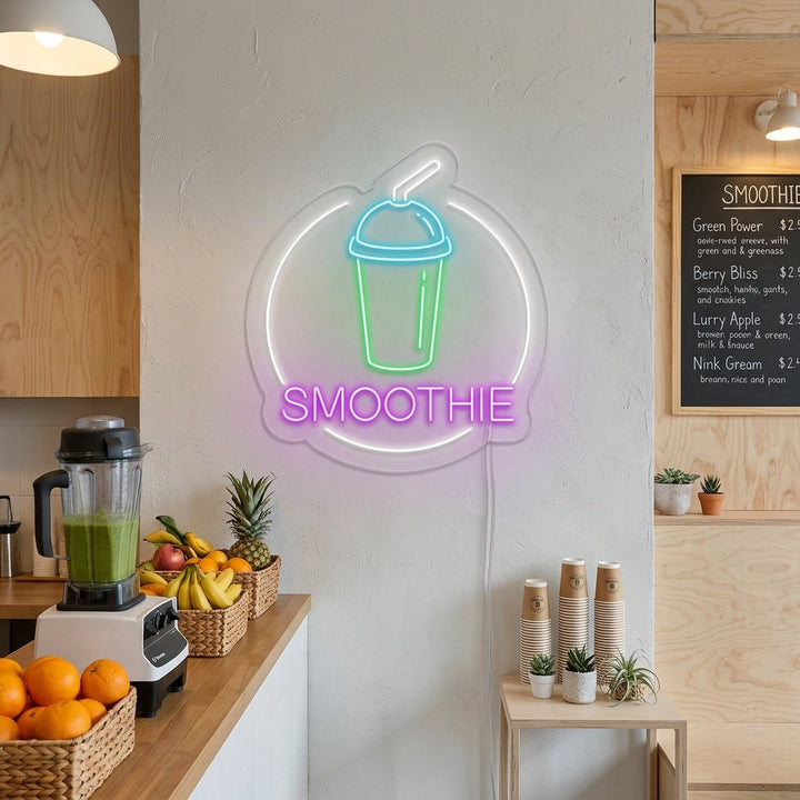 "Smoothie" Enseigne Lumineuse en Néon