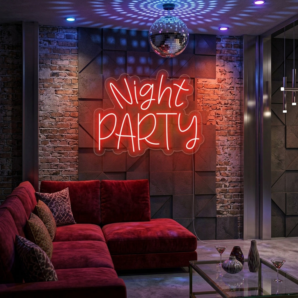 "Night Party" Lumineuse en Néon