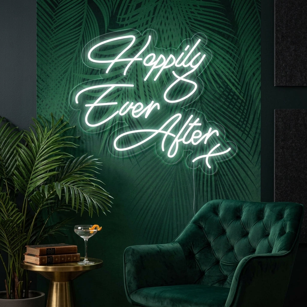 "Happy Ever After" Enseigne Lumineuse en Néon