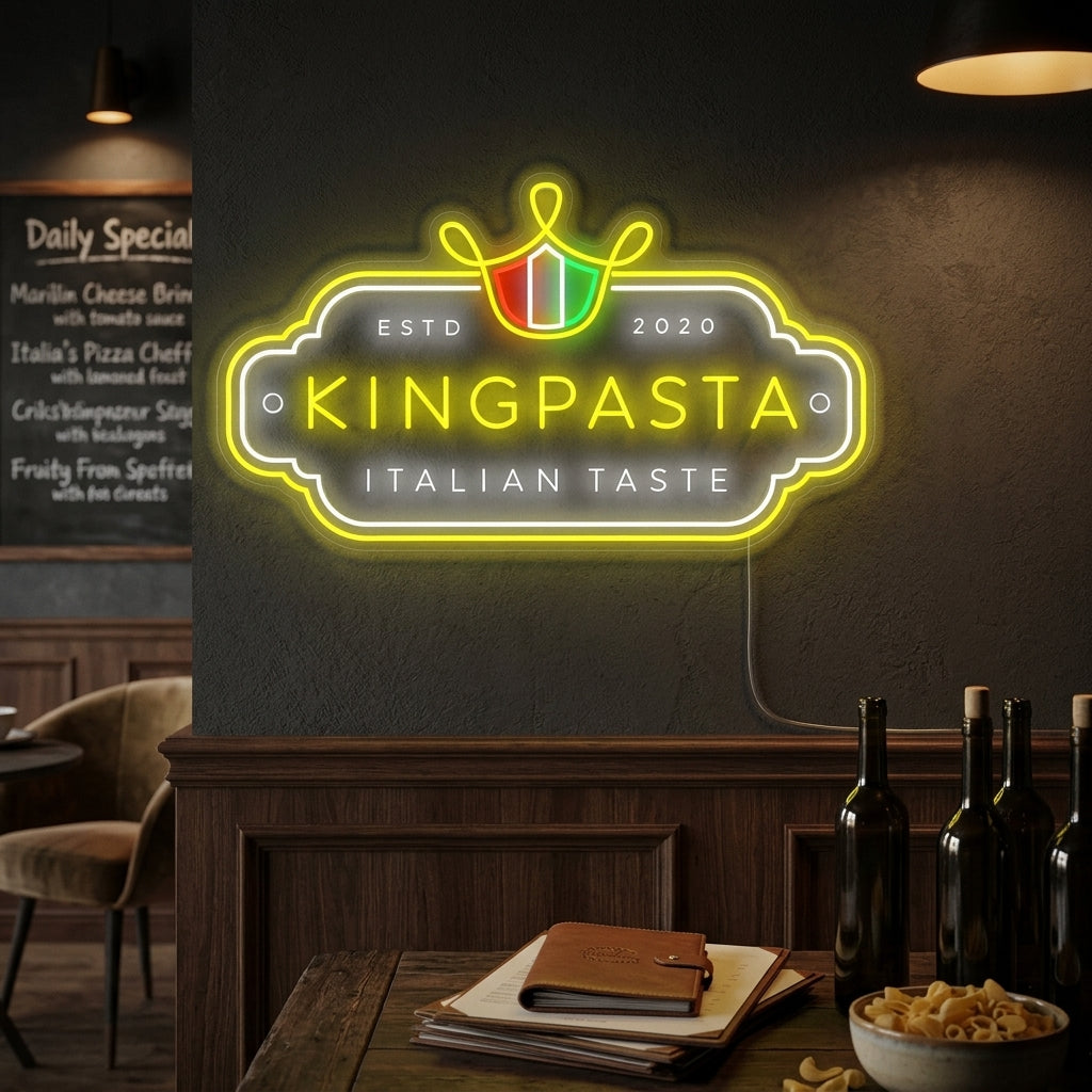 "King Pasta" Enseigne néon