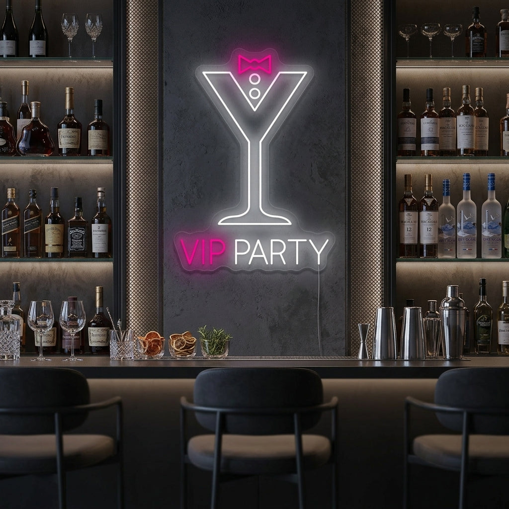 "Vip Party" Enseigne néon