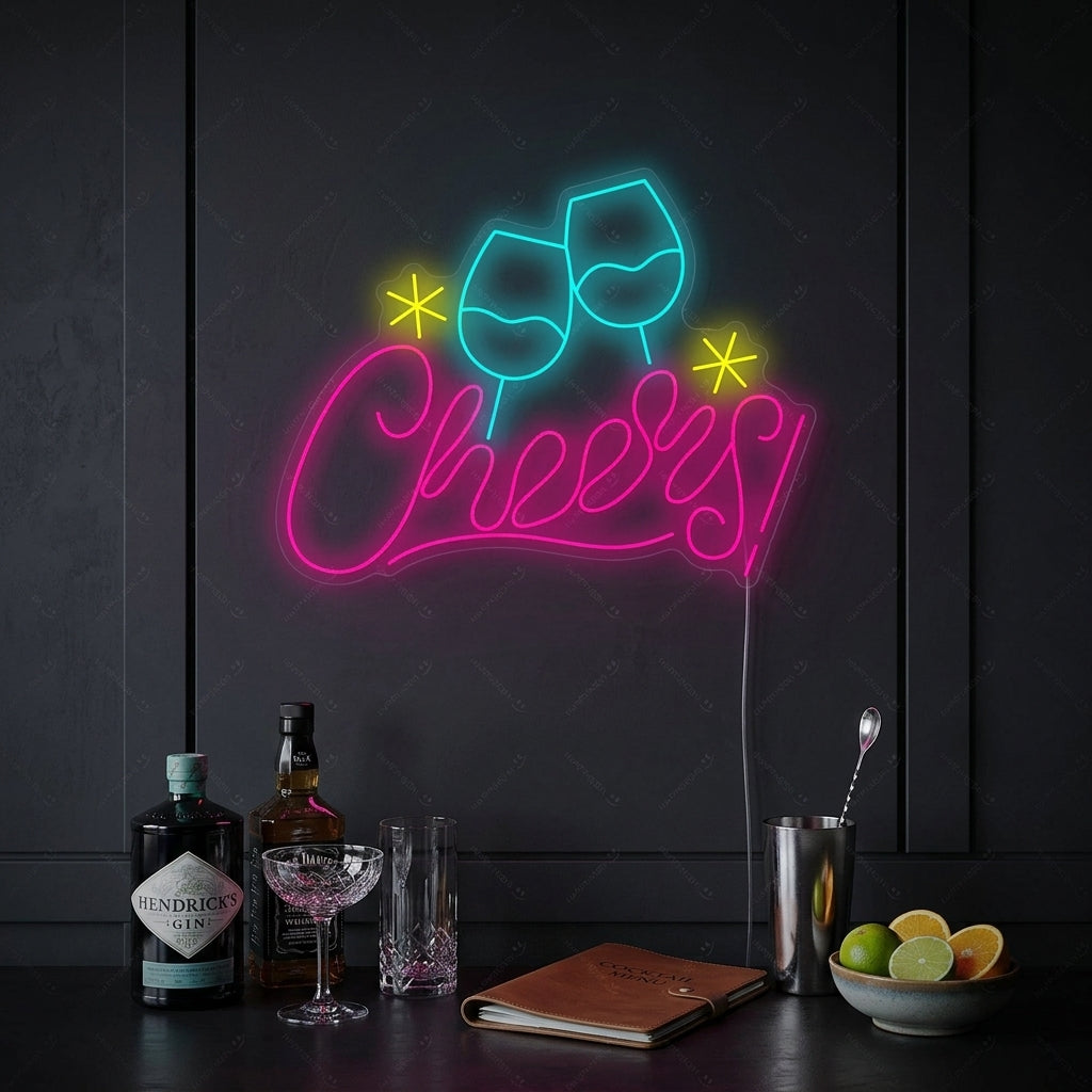 "Cheers" Enseigne néon
