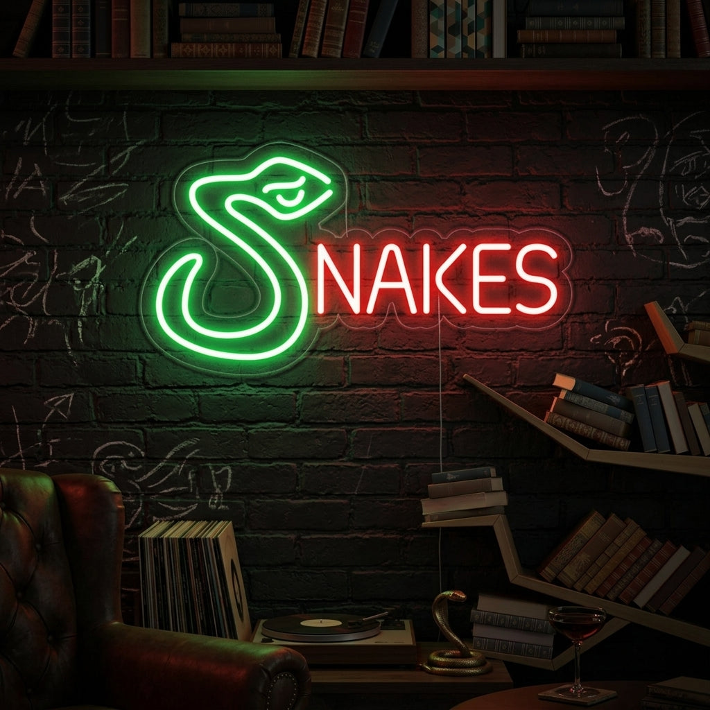 "Snakes" Lumineuse en Néon