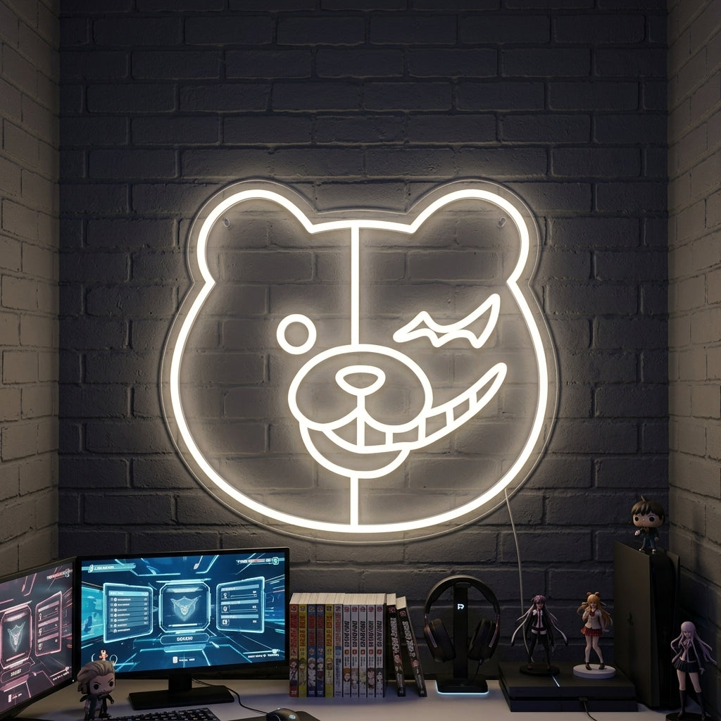 "Monokuma" Enseigne Lumineuse en Néon