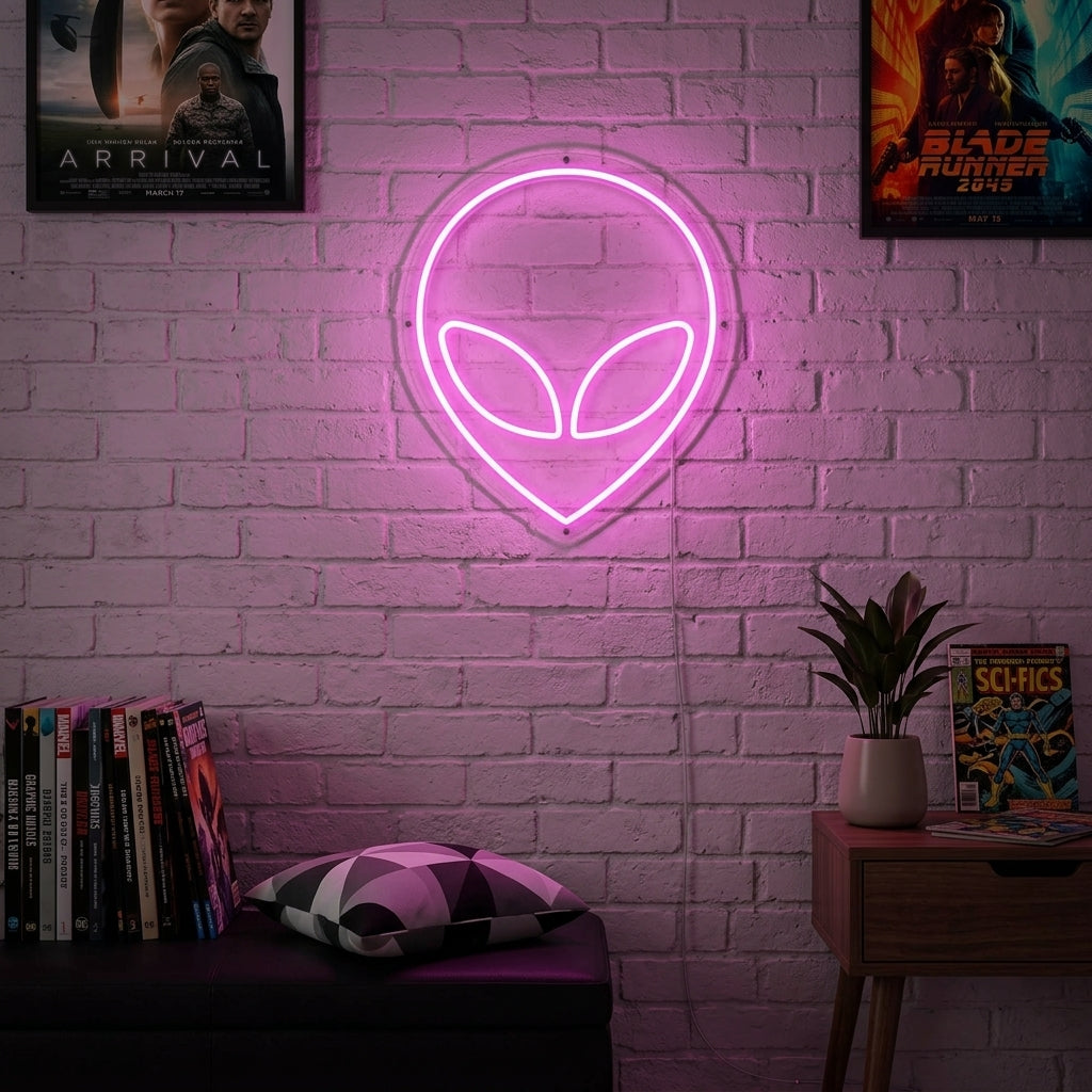 "Alien" Enseigne Lumineuse en Néon