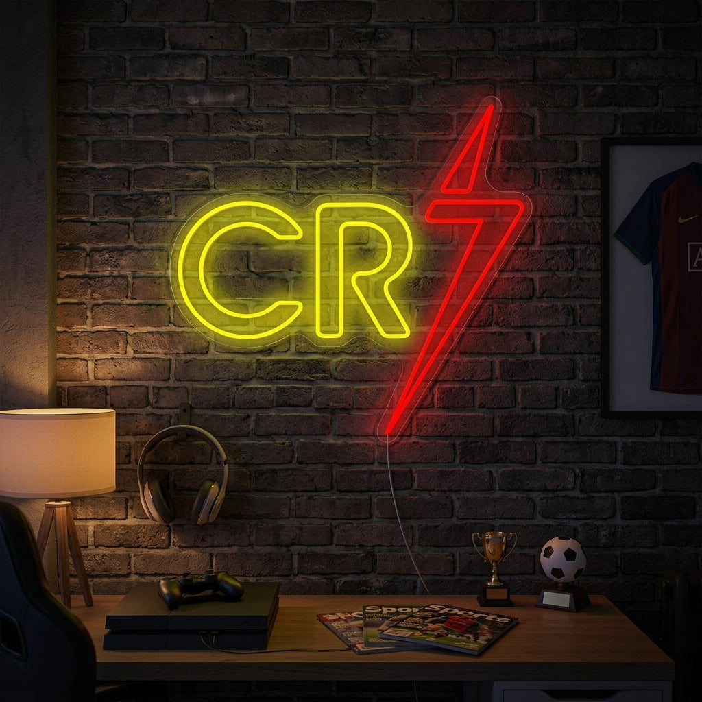"Cr7" Enseigne néon