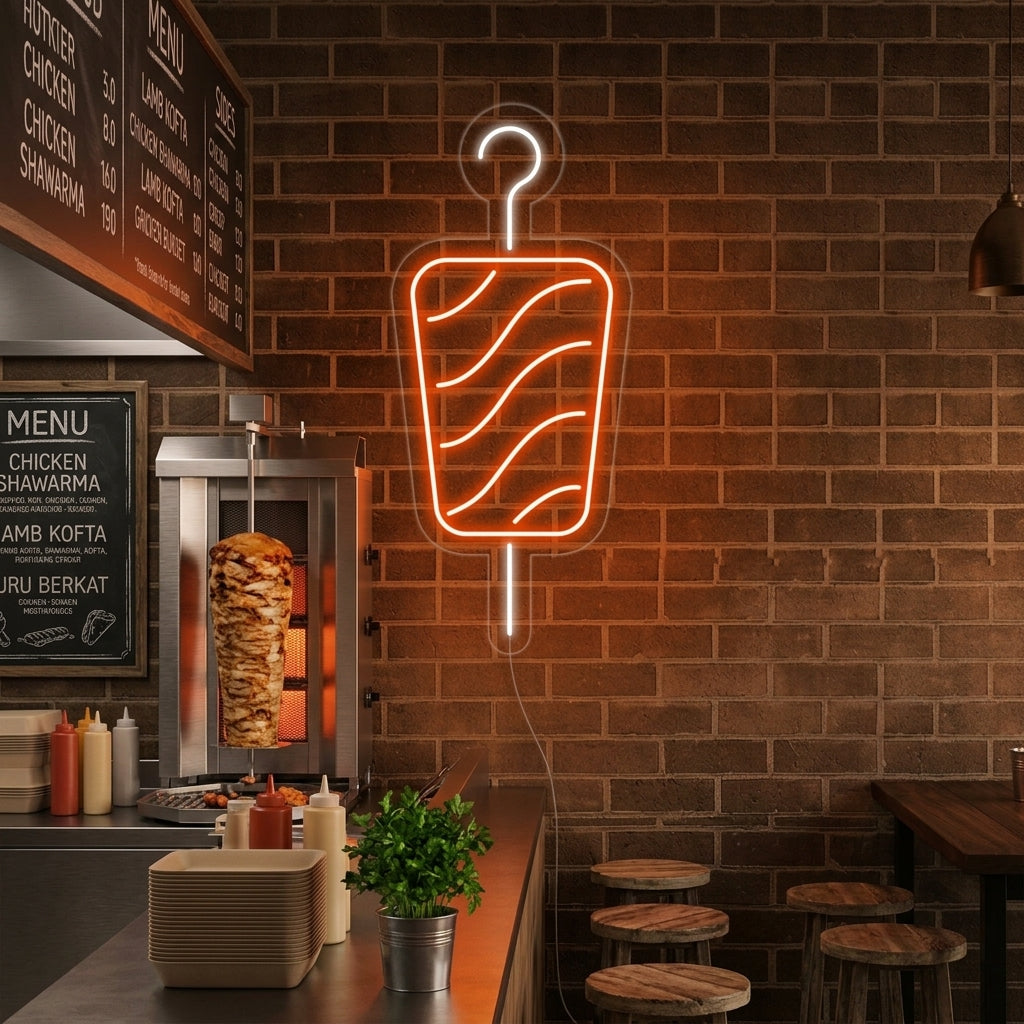 "Kebab" Enseigne Lumineuse en Néon