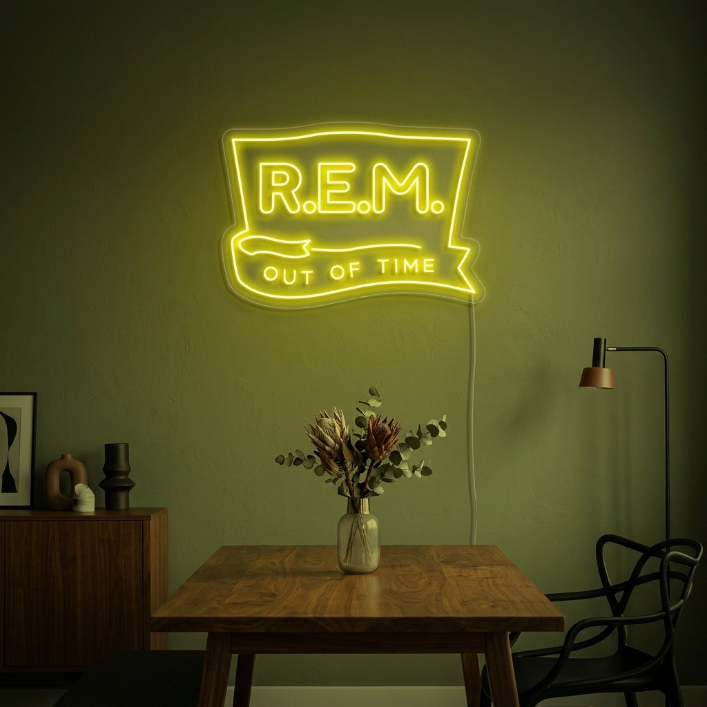 "R-E-M" Enseigne Lumineuse en Néon