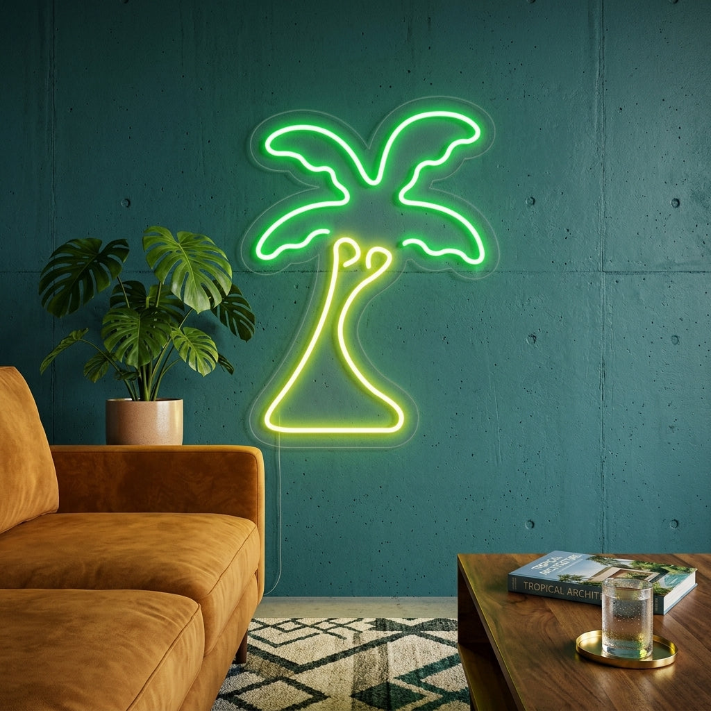 "Palmier" Enseigne Lumineuse en Néon