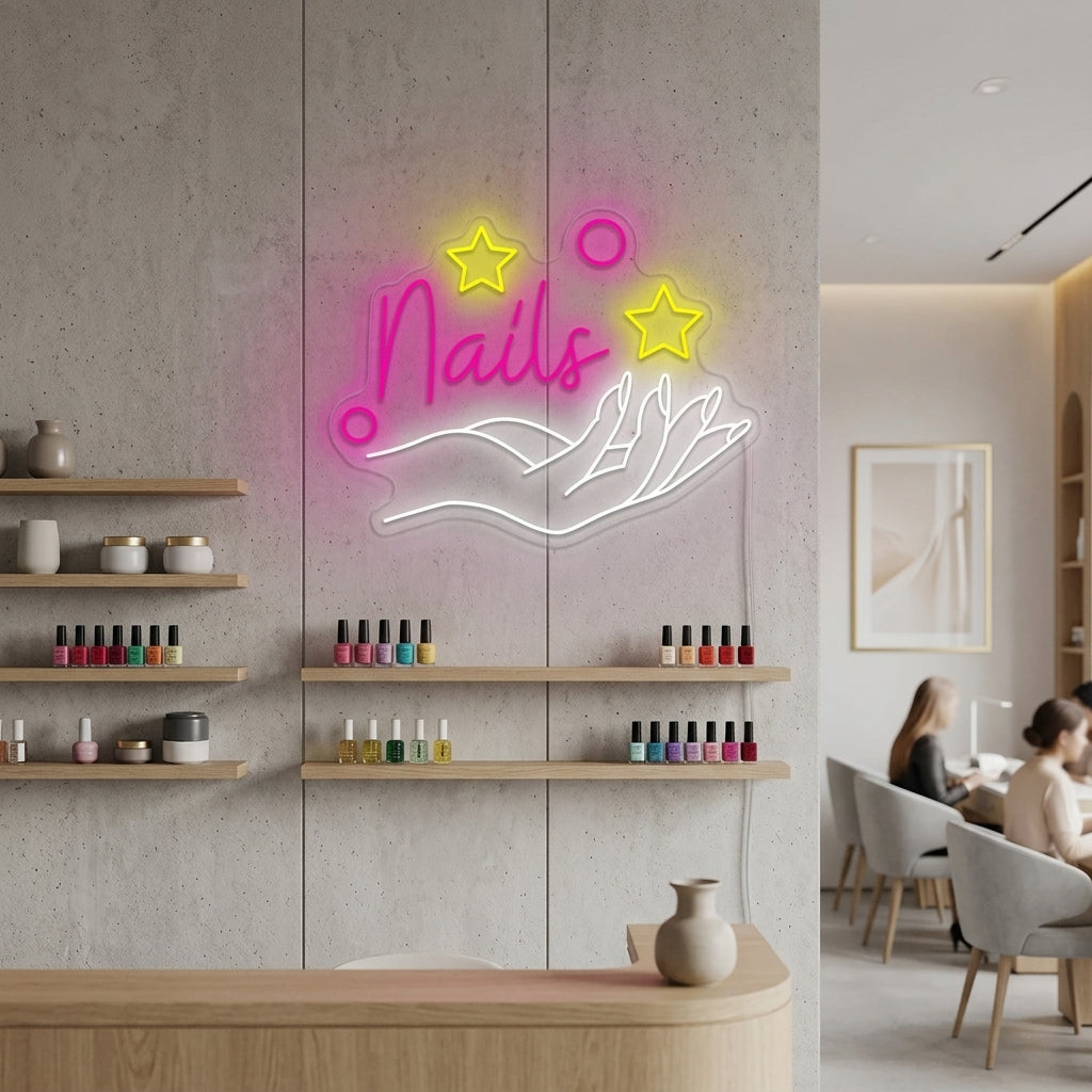 "Salon de l'ongle" Enseigne néon