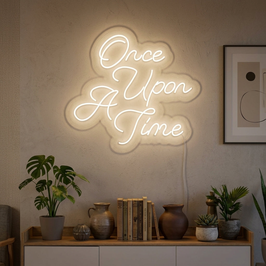 "Once Upon A Time" Enseigne Lumineuse en Néon