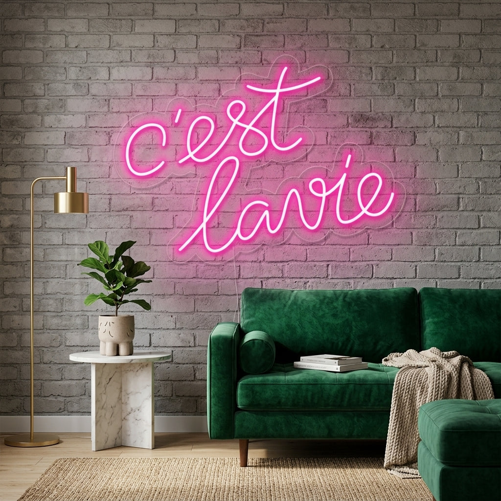 "Cest lavie" Enseigne Lumineuse en Néon