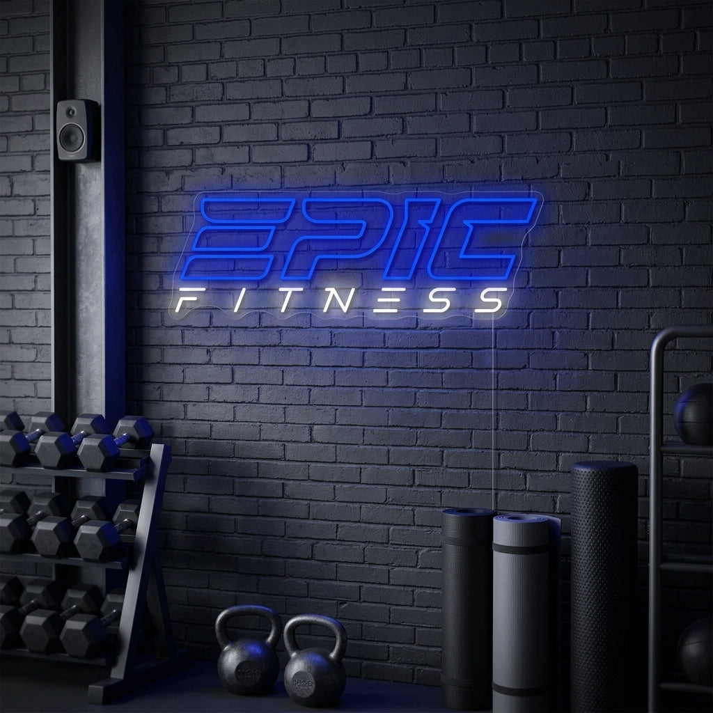"Epic Fitness" Enseigne néon