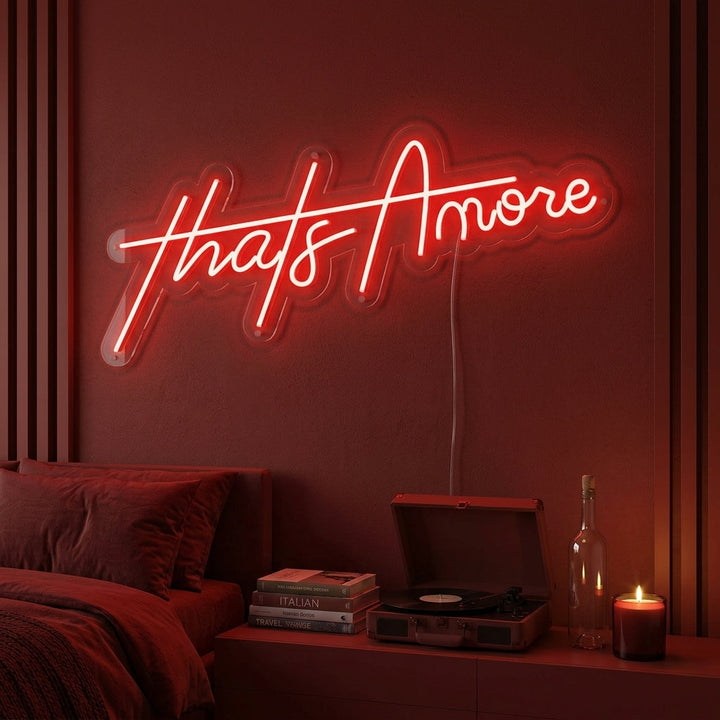 "Thats Amore" Enseigne Lumineuse en Néon